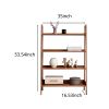 Qokori Modern Ladder Shelf Bookcase,Tall Small Bookshelf,4-Tier Book Shelf,Display Freestanding Open Storage Rack and Shelving