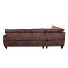 Chocolate Flannel Living Room Sofa