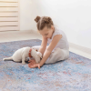 Naar 8x10 Area Rugs, Washable Rug, Low-Pile, Non-Slip, Non-Shedding, Foldable, Kid & Pet Friendly - Area Rugs for living room, bedroom, kitchen