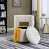 360° Swivel Accent Chair with Storage Function, Velvet Curved Chair with Gold Metal Base for Living Room, Nursery, Bedroom [Video]