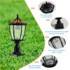 Landscape Solar Post Light, Outdoor Patio Solar Lamp with Remote Control, Cool and Warm Lights, LED Light Decor for Garden Deck Street, Waterproof