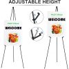 2 Pcs Balck Easel Stand for Sign 61 Inches, Portable Picture Stands for Display, Tripod Artist Easel for Painting, Floor Wedding Sign Stand