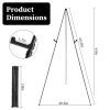 2 Pcs Balck Easel Stand for Sign 61 Inches, Portable Picture Stands for Display, Tripod Artist Easel for Painting, Floor Wedding Sign Stand