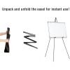 2 Pcs Balck Easel Stand for Sign 61 Inches, Portable Picture Stands for Display, Tripod Artist Easel for Painting, Floor Wedding Sign Stand