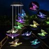 Yard Decor Lights; Solar Butterfly Chimes; 2023 Gifts for Mom/Dad/Women/Grandma/Wife/Daughter/Sister/Aunt/Nana/Grandfather/ ; Father Birthday Gifts; M