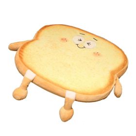 Unique Toast Bread Pillow Cushion Cute Face Kawaii Plush Toy Funny Plush Cushion for Office Dorm Bedroom Seat Plush Cushion (Color: 4)