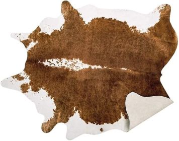 Cowhide Carpet Cow Print Rug American Style for Bedroom Living Room Cute Animal Printed Carpet Faux Cowhide Rugs for Home Decor (Color: LE1-2, size: 140x158cm 4.6x5.2 ft)