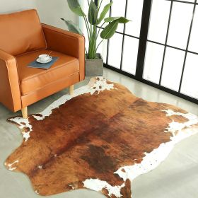 Cowhide Carpet Cow Print Rug American Style for Bedroom Living Room Cute Animal Printed Carpet Faux Cowhide Rugs for Home Decor (Color: LE1-20, size: 158x190cm 5.2x6.2ft)