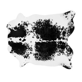 Imitation Animal Skin Pelt Cow Shaped carpet Sheepskin Area Rug room decor carpets for living room rugs for Bedroom floor mats (Color: style10, size: 140cmx158cm)