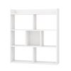 Open-back Bookshelf with 7 Cubes for Living Room