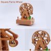 Carousel Music Box Wooden Christmas Ornament Rotary Train Musical Box Home Decoration Accessories For Birthday Gifts Valentine'