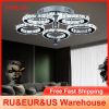 Modern Crystal Chandelier Ceiling Lamp Chrome Flush Mount Light Luminarias Dining Room Plafon Led HangingLamparas Lamps For Room