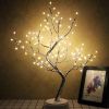 LED Copper Wire Tree Shape Night with Touch Switch Decoration USB / Battery Operated Led Table Lamp Table Light Decoration D30