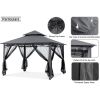 8x8 Gazebo, Garden Gazebos for Patios with Stable Steel Frame and Netting Walls, Gazebo